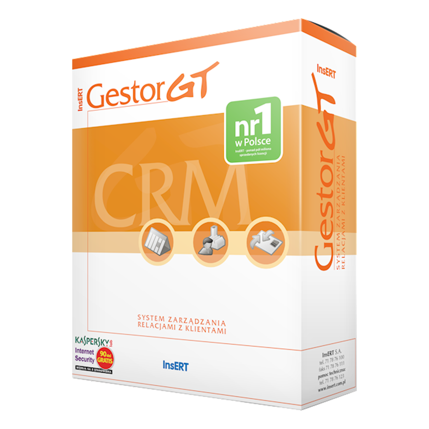Gestor GT (system zarządzania relacjami z klientami) - licencja na 3 stanowiska